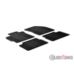 Original Gledring Passform Fußmatten Gummimatten 4 Tlg.+Fixing - Toyota Corolla Sedan 2007->